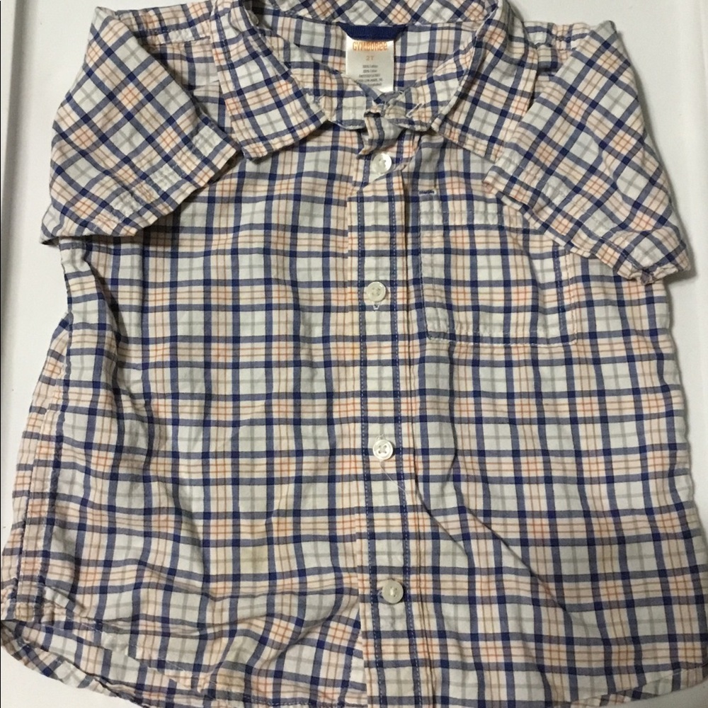 Gymboree plaid short sleeve shirt